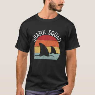 Retro Vintage Haifischflosse 70er 80er Haifisch Sq T-Shirt