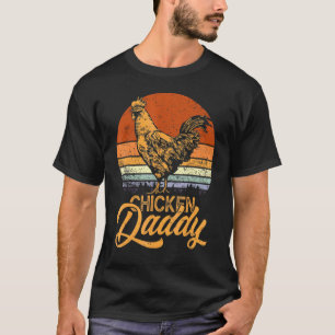 Retro Vintage Hühnerpapa Farmer Geflügelfarmer T-Shirt