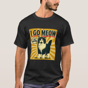 Retro Vintage Ich gehe Miau Süße Katze Meme Katzen T-Shirt