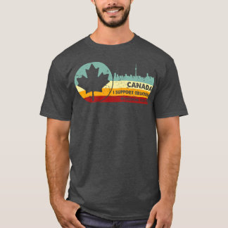 Retro Vintage Ich unterstütze Truckers Freiheitsko T-Shirt
