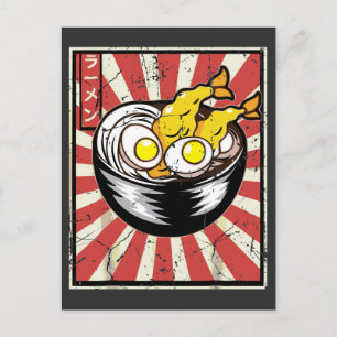 Retro Vintage Japan Liebhaber von leckeren Ramen-N Postkarte