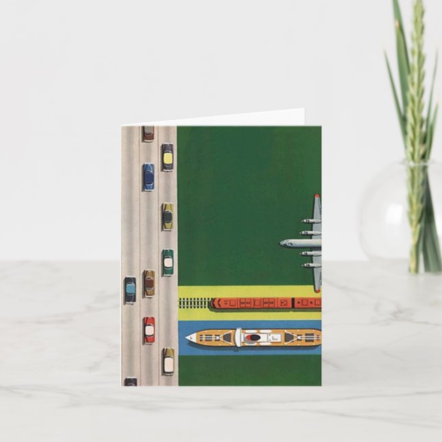 Retro Vintage Karte (Vorderseite)