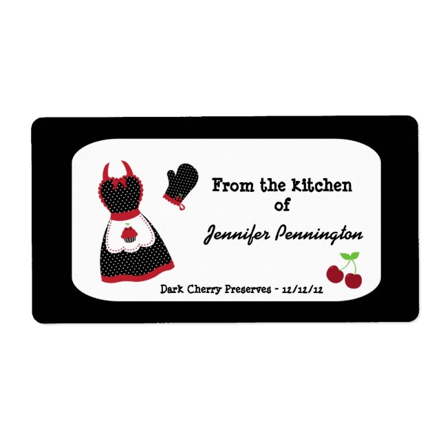 Retro Vintage Kirsche aus der Küche der Lebensmitt (Vorne)