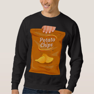 Retro Vintage Klassiker Beutel knusprig und gesalz Sweatshirt