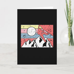 Retro-Vintage-Klettern Karte