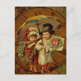 Retro-Vintage-Kunst Postkarte