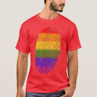 Retro-Vintage LGBT-Gays in meiner DNA-Regenbogenfl T-Shirt