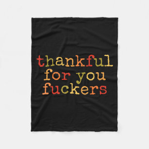 Retro Vintage Lustiger Thanksgiving Dankbar Für Di Fleecedecke