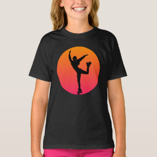 Retro Vintage Mädchen Skate T-Shirt