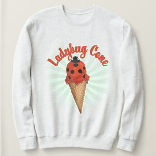 Retro Vintage Marienkäfer   Whimsical Eiscreme-Kun Sweatshirt