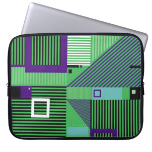 Retro-Vintage-Memphis-Mode-Stilmuster. Illus Laptopschutzhülle