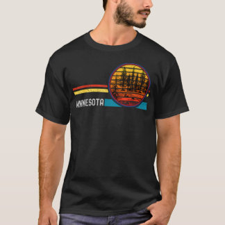 Retro Vintage Minnesota Mn 70er 80er Wald T-Shirt