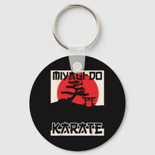 Retro Vintage Miyagi-do Karate Lebens Bonsai Baum Schlüsselanhänger