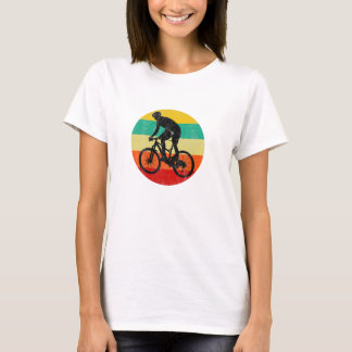 Retro Vintage Mountainbike-Silhouette T-Shirt
