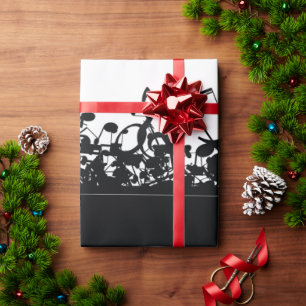Retro Vintage Musiknote Geschenkpapier