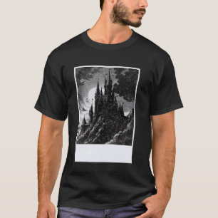 Retro Vintage Mythische Mittelalterliche Burg Dunk T-Shirt