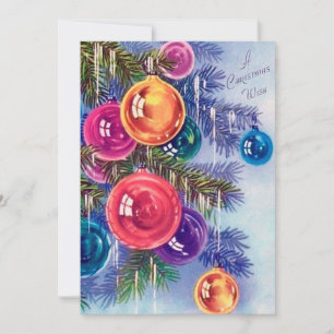 Retro vintage Noël ajouter carte de message