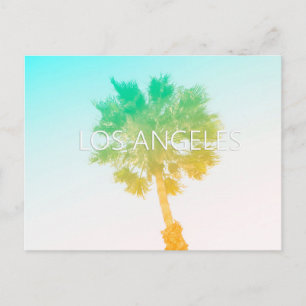 Retro Vintage Ombre Los Angeles Postkarte