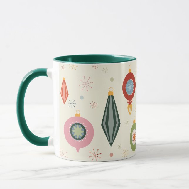 Retro-Vintage-Ornamenten-Tasse  Tasse (Links)