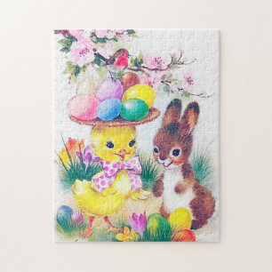 retro vintage Ostern Freunde Feiertag