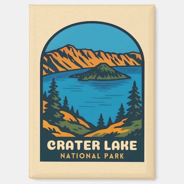 Retro Vintage Parco Tassino Parco Civico-Ciani Magnet (Vorderseite)