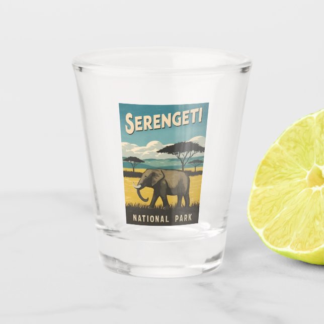Retro Vintage Parco Tassino Schnapsglas (Vorderseite)
