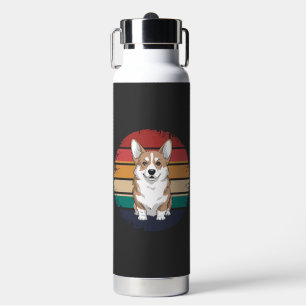 Retro Vintage Pembroke Welsh Corgi Liebhaber Hund  Trinkflasche