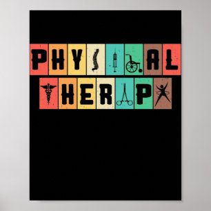 Retro Vintage Physiotherapie Physiotherapeut Poster