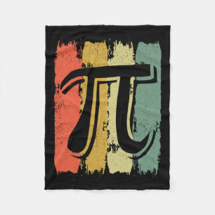 Retro Vintage Pi Mathe Geek Mathematiker Pi Tag Fleecedecke