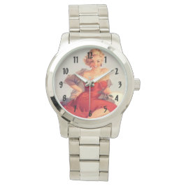 Retro Vintage Pinups Armbanduhr