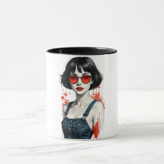 Retro-Vintage-Pop-Art-Tasse – 80er 90er Y2K-Kaffee Tasse