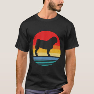 Retro-Vintage-Pug-Shirt-Geschenk für Hundeliebhabe T-Shirt