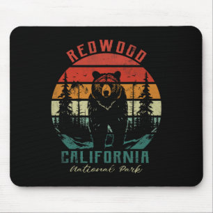 Retro Vintage Redwood National Park Für Kinder Wan Mousepad