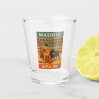 Retro Vintage Reise Madrid Spanien Stierkampf