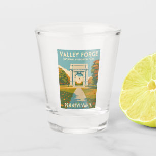 Retro Vintage Reise Pennsylvania Valley Forge Schnapsglas