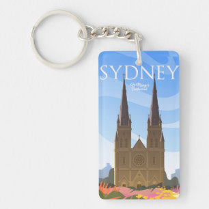 Retro Vintage Reise Souvenir Sydney Australien Sch Schlüsselanhänger