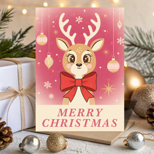 Retro Vintage Rentier Charme Weihnachten