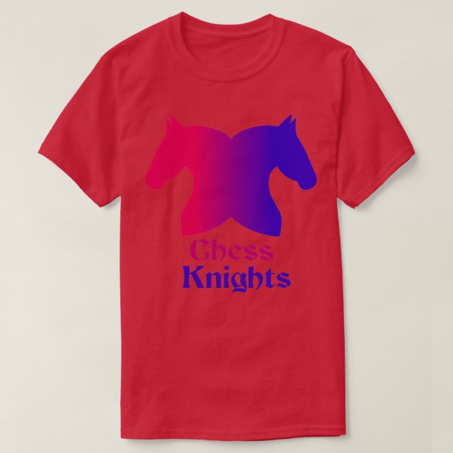 Retro Vintage Schachritter (2) T-Shirt (Design vorne)
