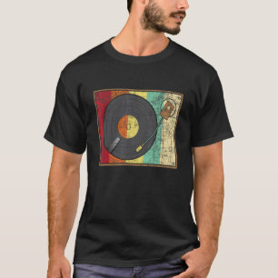 Retro Vintage Schallplattenspieler Plattenspieler T-Shirt