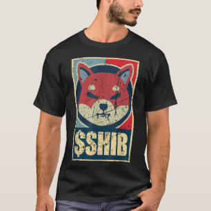 Retro Vintage Shiba Inu Münze Doge Killer Krypto H T-Shirt