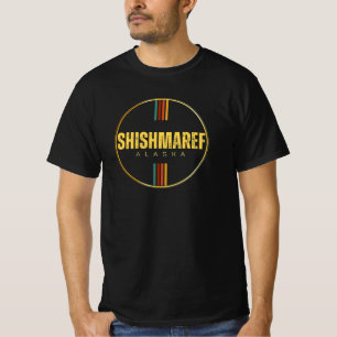Retro Vintage Shishmaref Stadt Alaska Bundesstaat T-Shirt