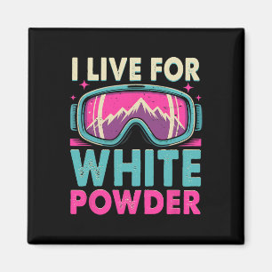 Retro Vintage Skibrille 80er 90er Skifahren Magnet