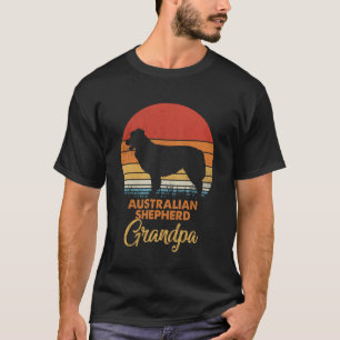 Retro Vintage Sonnenuntergang Australischer Schäfe T-Shirt