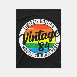 Retro-Vintage-Sonnenuntergangs-Geburtstags-coole-l Fleecedecke