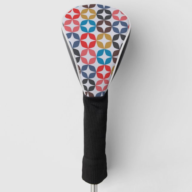 Retro Vintage Sternchen-Vereinbarung Golf Headcover (Vorderseite)