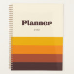 Retro Vintage Streifen jährlich Planer<br><div class="desc">Wählen Sie ein Retro und Vintag für Ihre Schreibwaren. Klassisch, aber modern und trendig, wird es alle Ihre Bedürfnisse Anzug.</div>