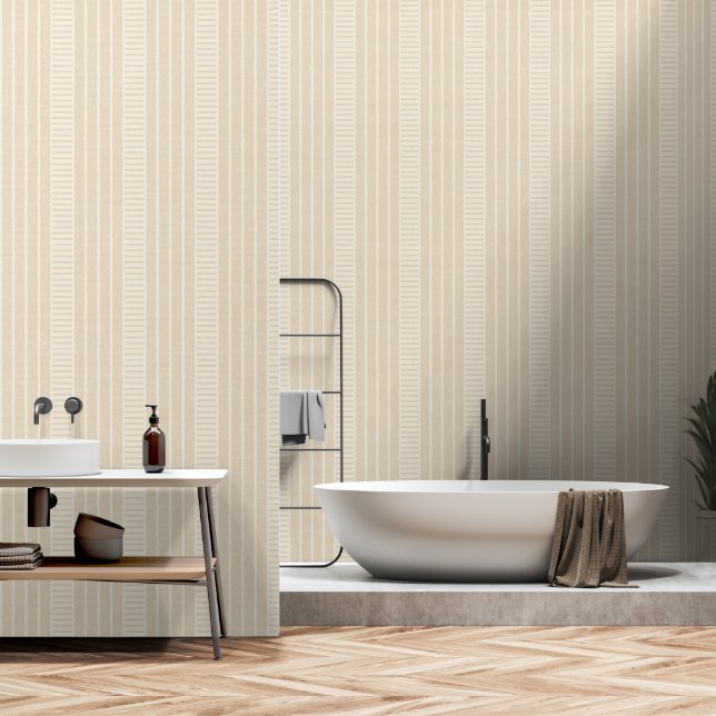 Retro vintage striped pattern wallpaper. tapete (Badezimmer)