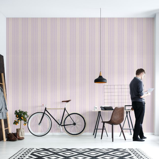 Retro vintage striped pattern wallpaper. tapete (Wohnbereich)