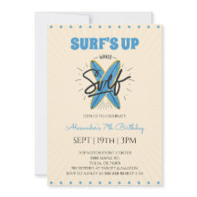 Retro-Vintage-Surf-Geburtstagsfeier