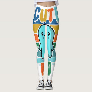 Retro Vintage Süßer Halloween-Geist Leggings